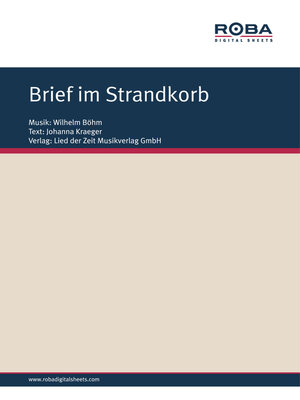cover image of Brief im Strandkorb